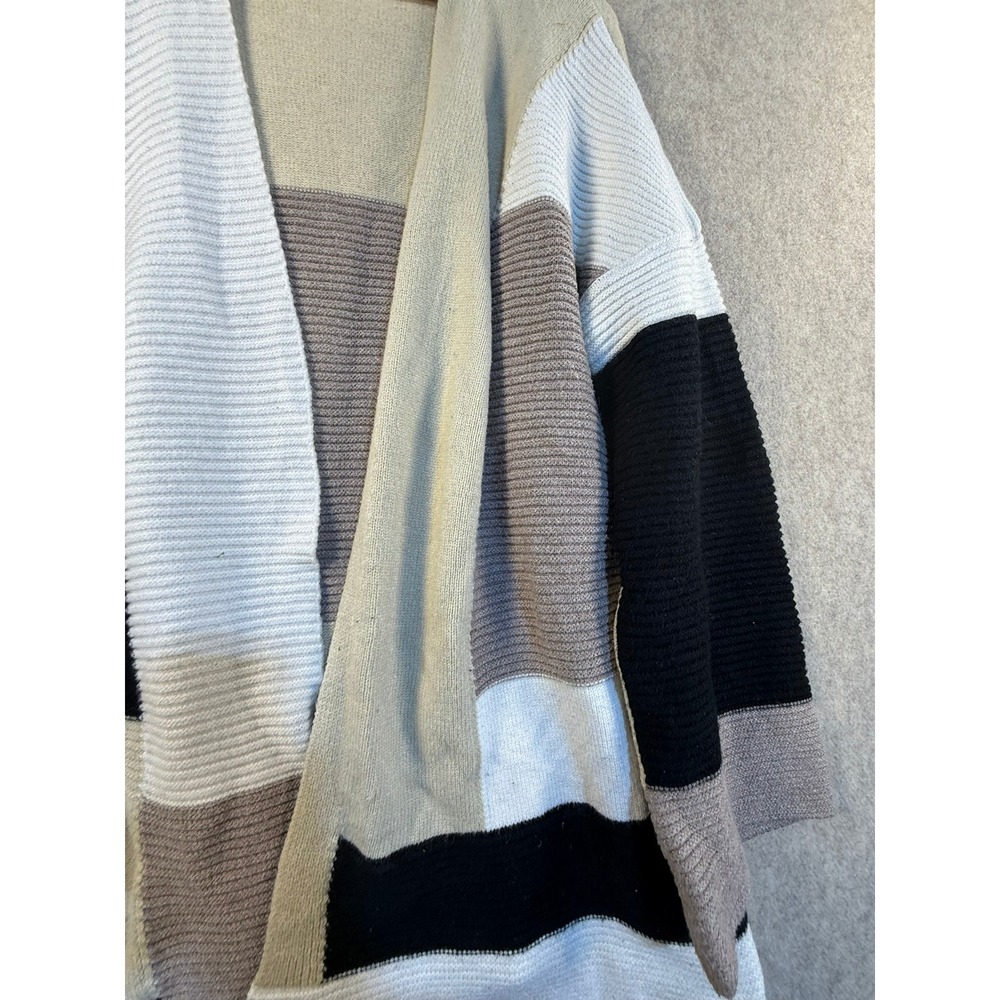 Exlura Colorblock Patchwork Open Front Cardigan S… - image 4